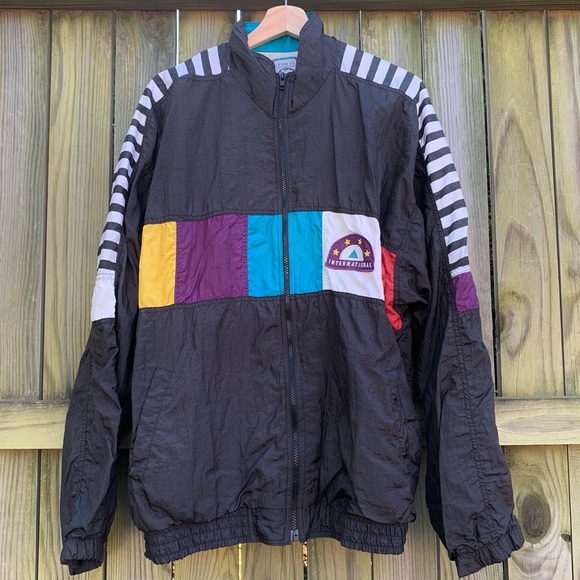 Vintage International Sport By Van Heusen Nylon Windbreaker Jacket - Picture 1 of 5